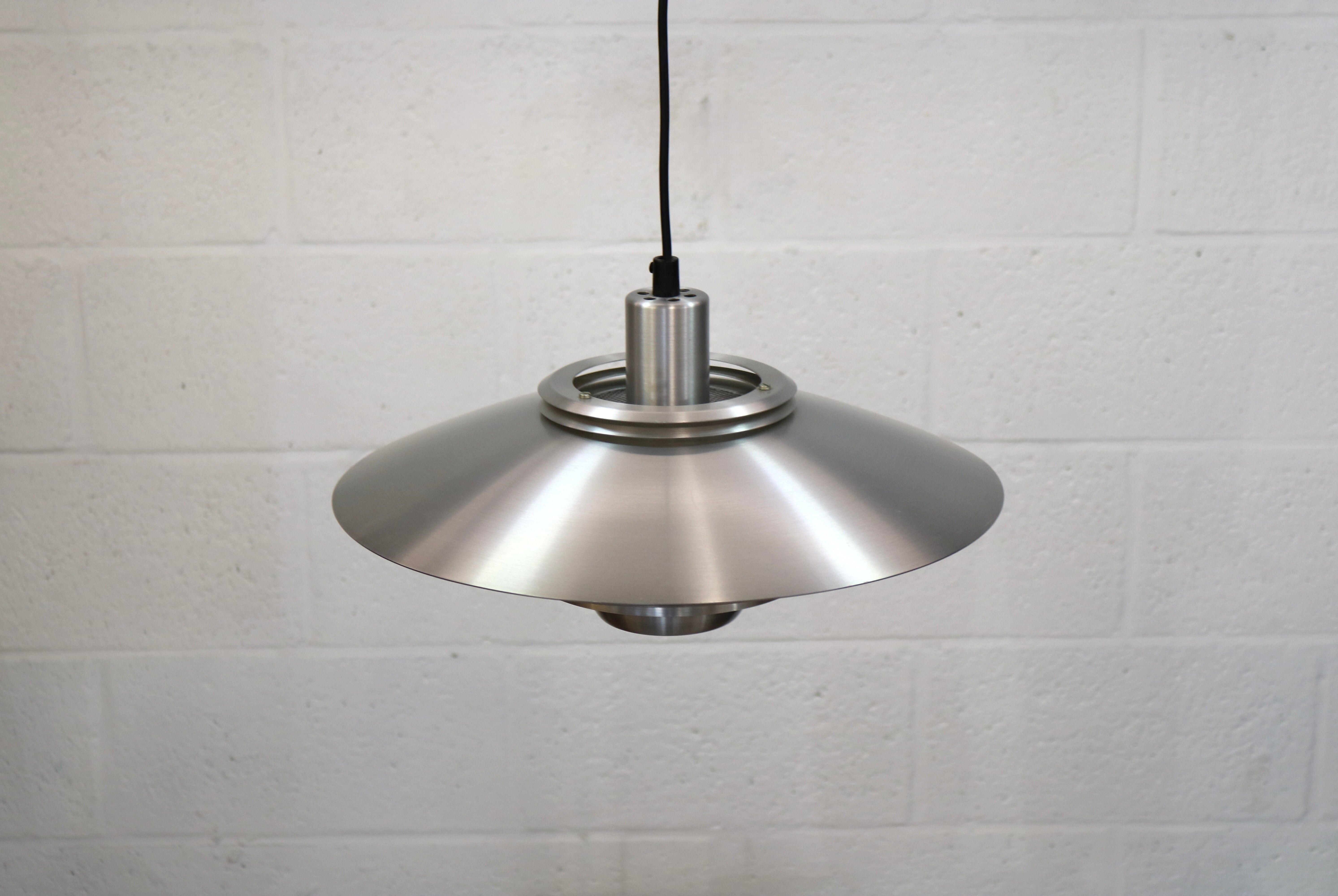 Silver Danish Jeka Metaltryk pendant Lamp - Model Dania 3020