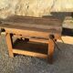 Mid-20th century beech workbench with two drawers