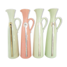 4 pitchers in ceramic 1950s