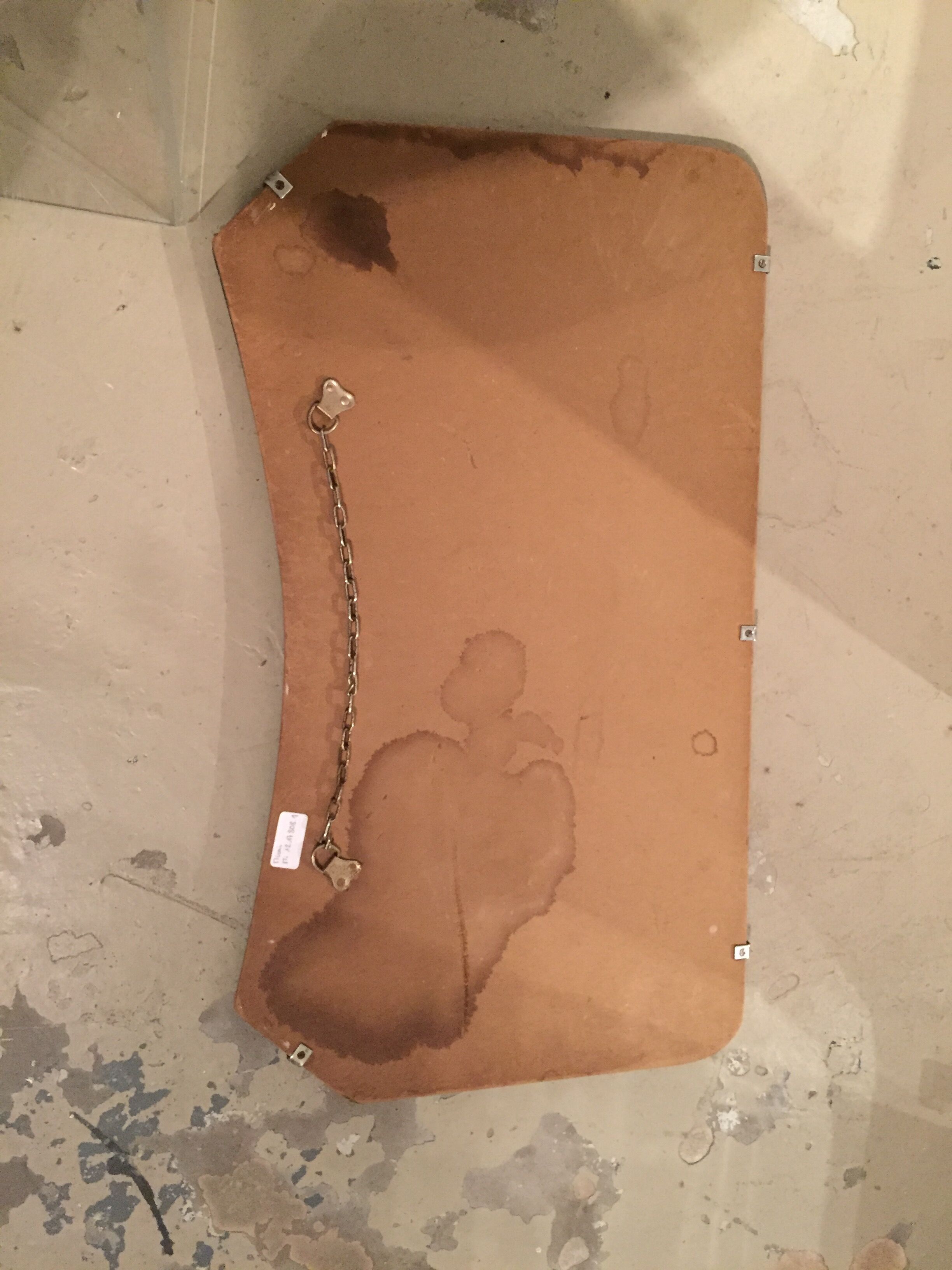 Beveled mirror 50s 66 x 38 cm