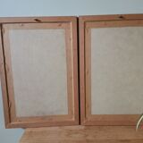 Set of 2 engravings framed