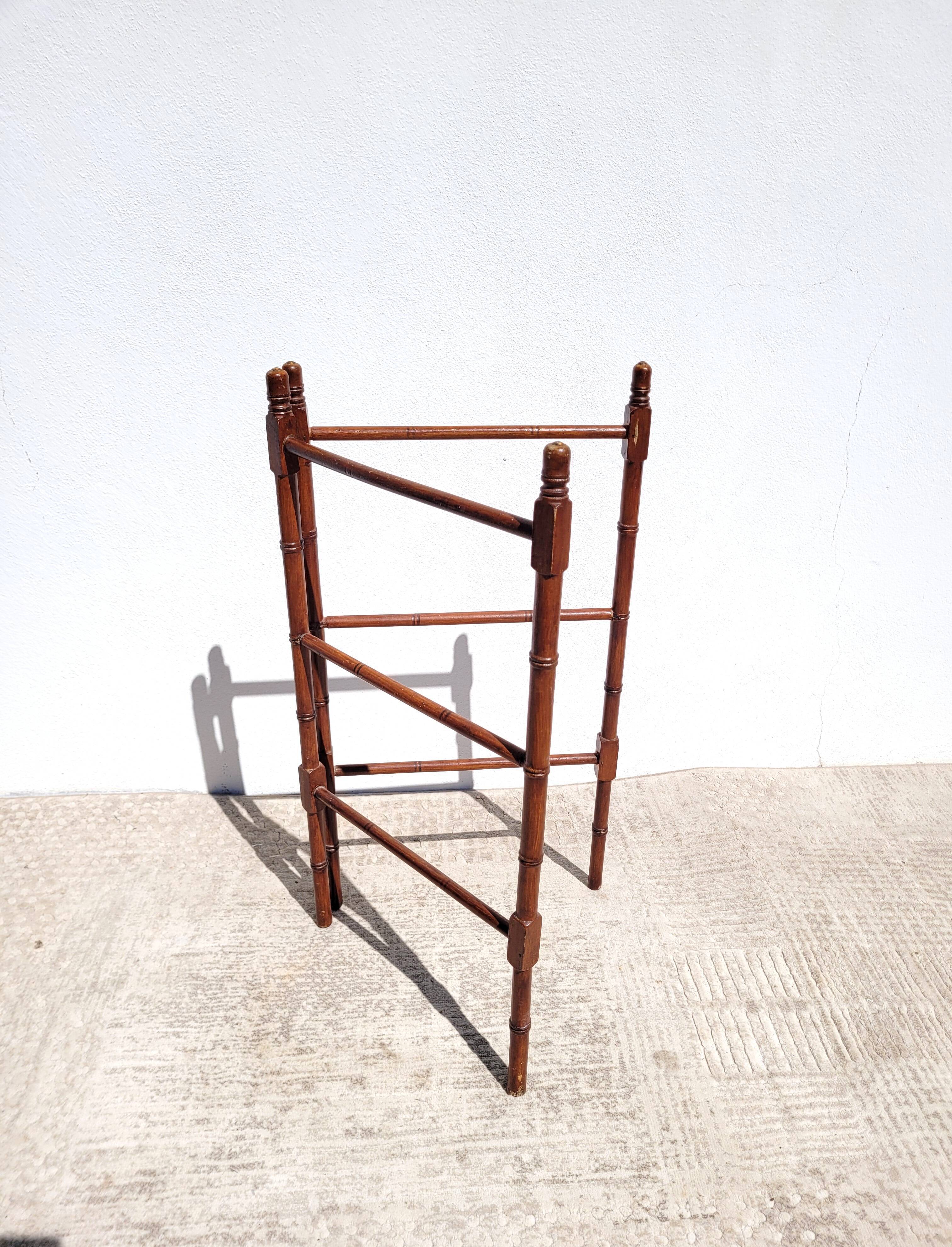 Towel rack old bamboo