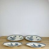 2 round dishes and 2 old Chardons model serving bowls by Gien