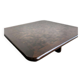 Vintage square coffee table / wenge coffee table