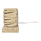 Limestone table lamp, 1960-70