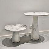 Pair of tables "Eros" by Angelo Mangiarotti for Skipper