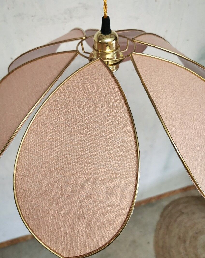 Hanging lampe fleur lin