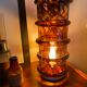 Vintage blown glass lamp "tortoiseshells"