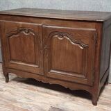 Rustic Louis XV period buffet in solid oak, circa 1750