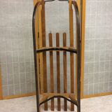 Vintage beech sledge Davos Germina 60/70 made in Gdr