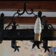 Vintage neo-Gothic chandelier with 6 arms