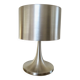 Brushed metal tulip floor lamp vintage 70s