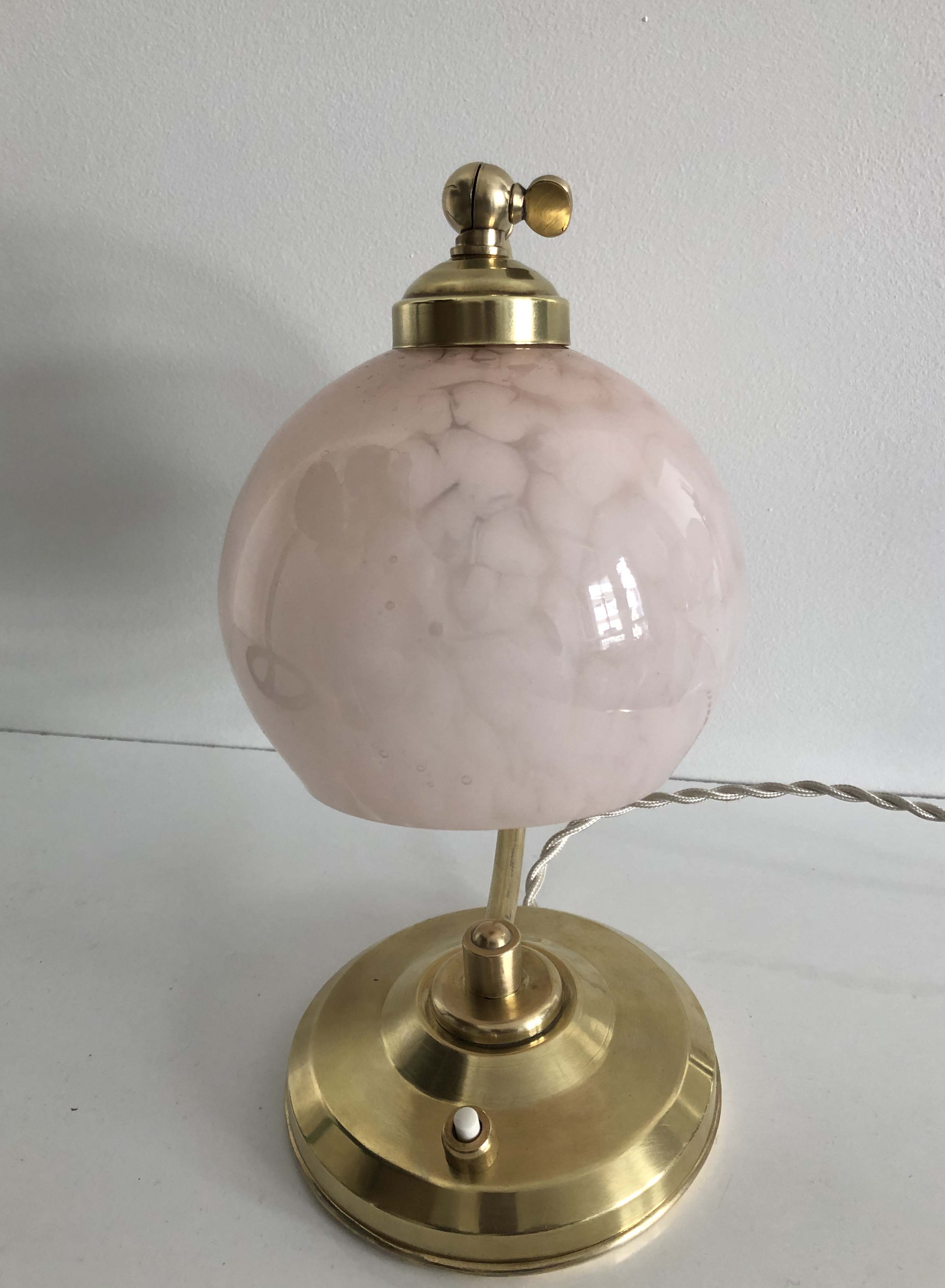 Old articulated bedside lamp