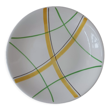 Round dish Gien model Sarabande years 50-60