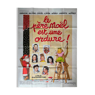 Original cinema poster "Santa Claus is garbage" Le Splendid 120x160cm 1982