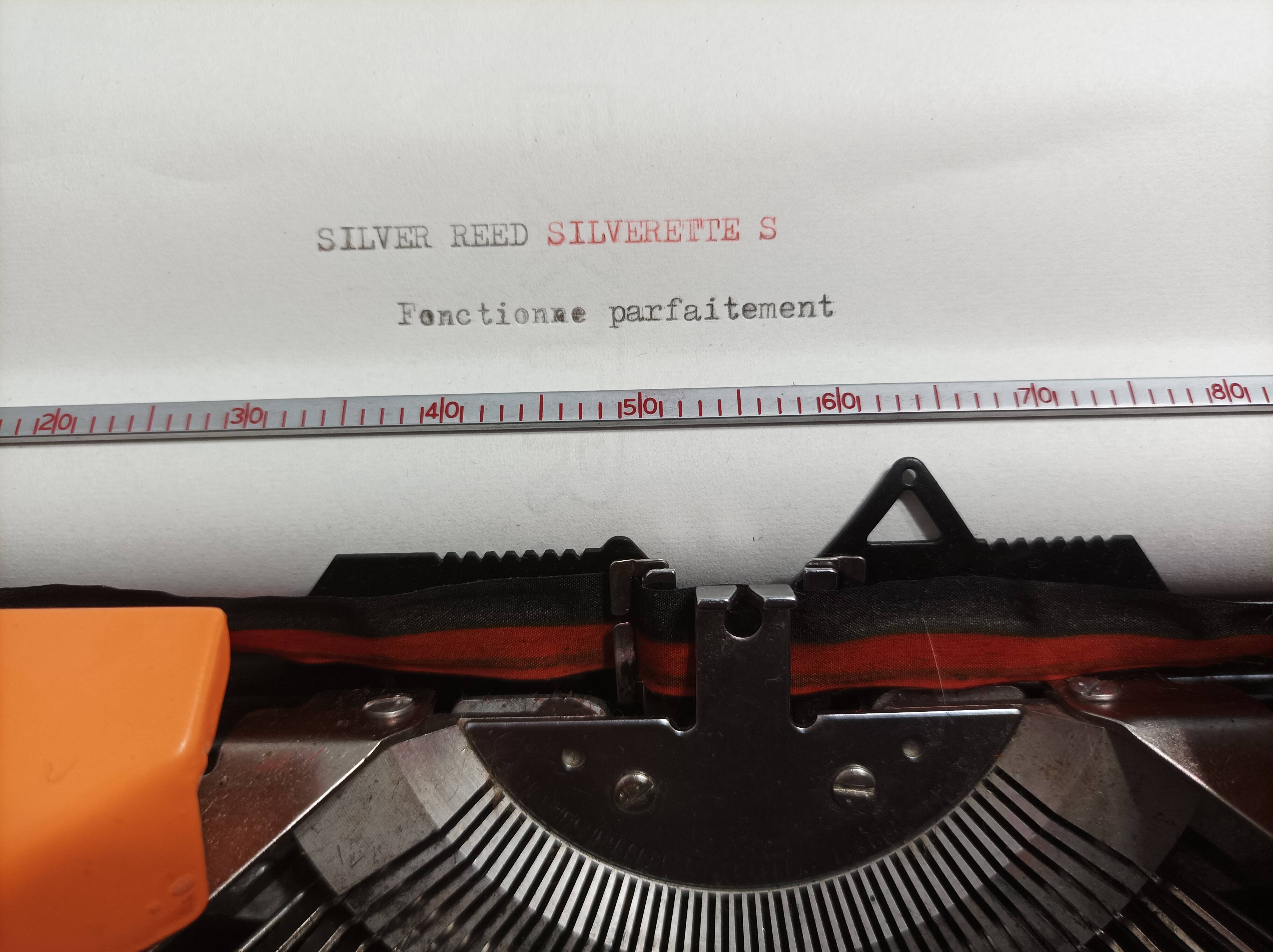 Silver Reed Silverette S Typewriter Orange