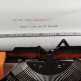 Silver Reed Silverette S Typewriter Orange