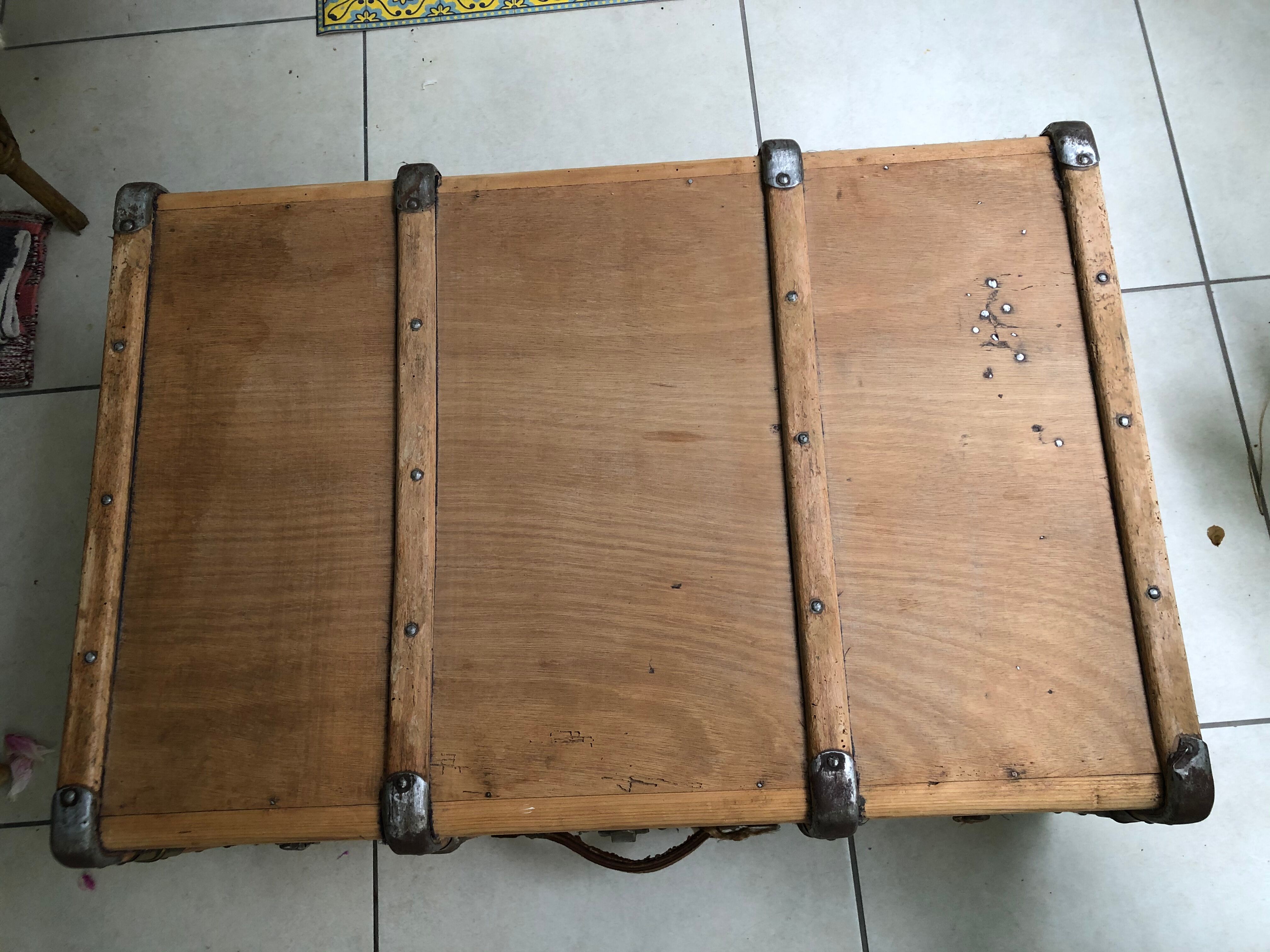 Renovated old travel trunk