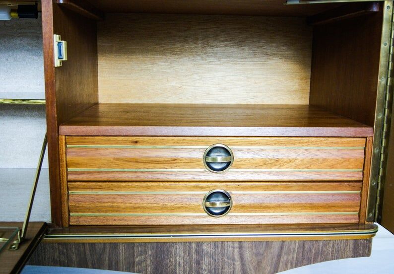 Stonehill illuminated cocktail cabinet sideboard, 1960s