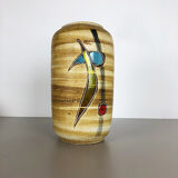 Pottery fat lava multicolor 546-40 vase made by Scheurich, 1960s