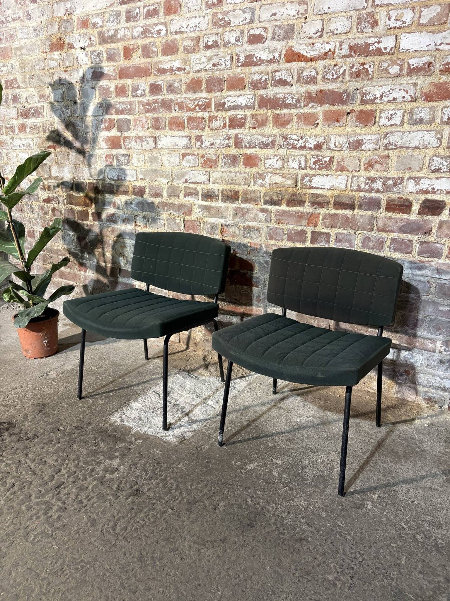 Pair of armchairs designed by Pierre Guariche for Meurop.