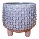 Tripod ceramic cache pot