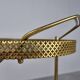Mid century brass and wood serving trolley, 1950s