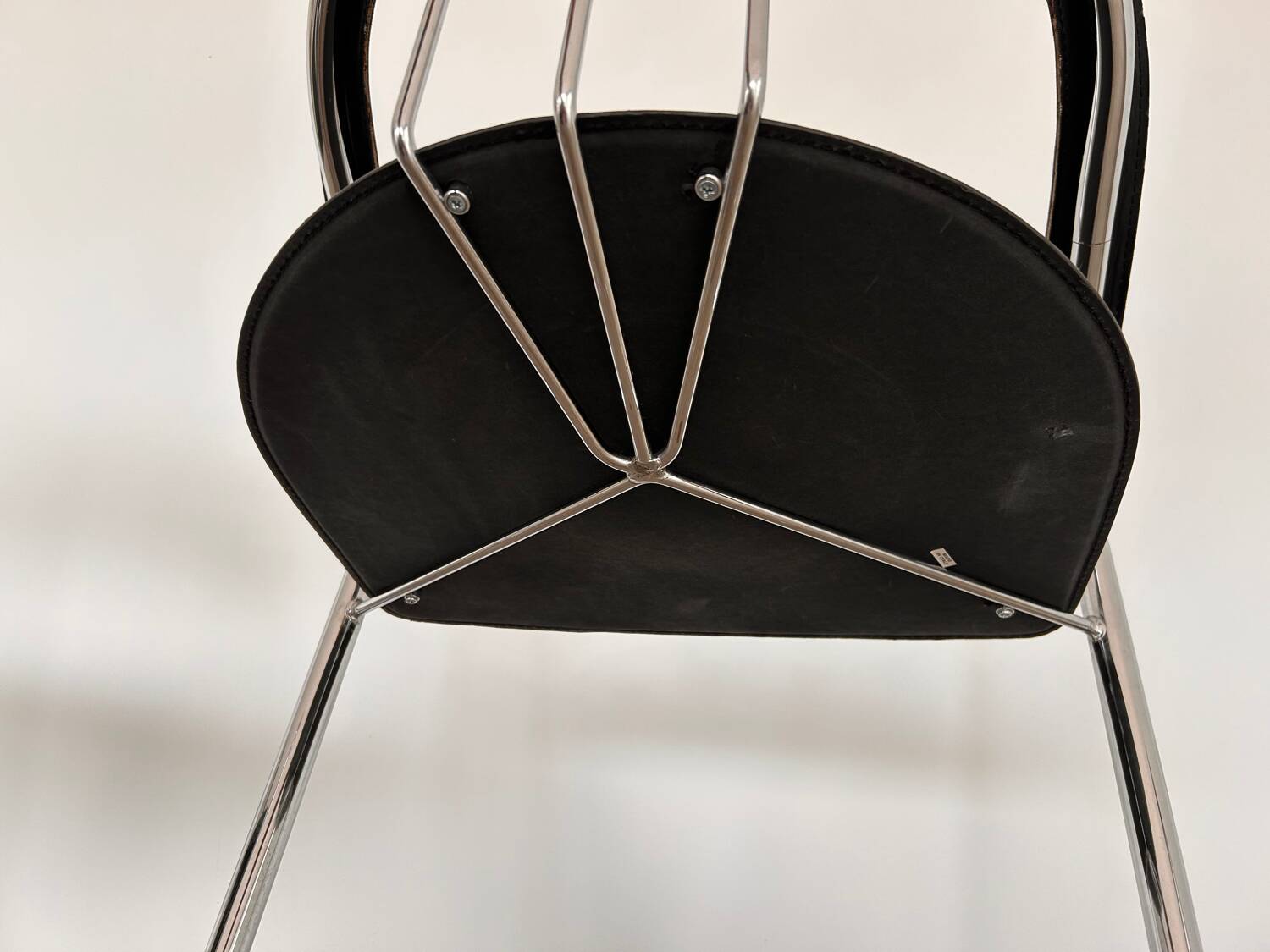 Chaises de bureau arrben italie années 70 chrome
