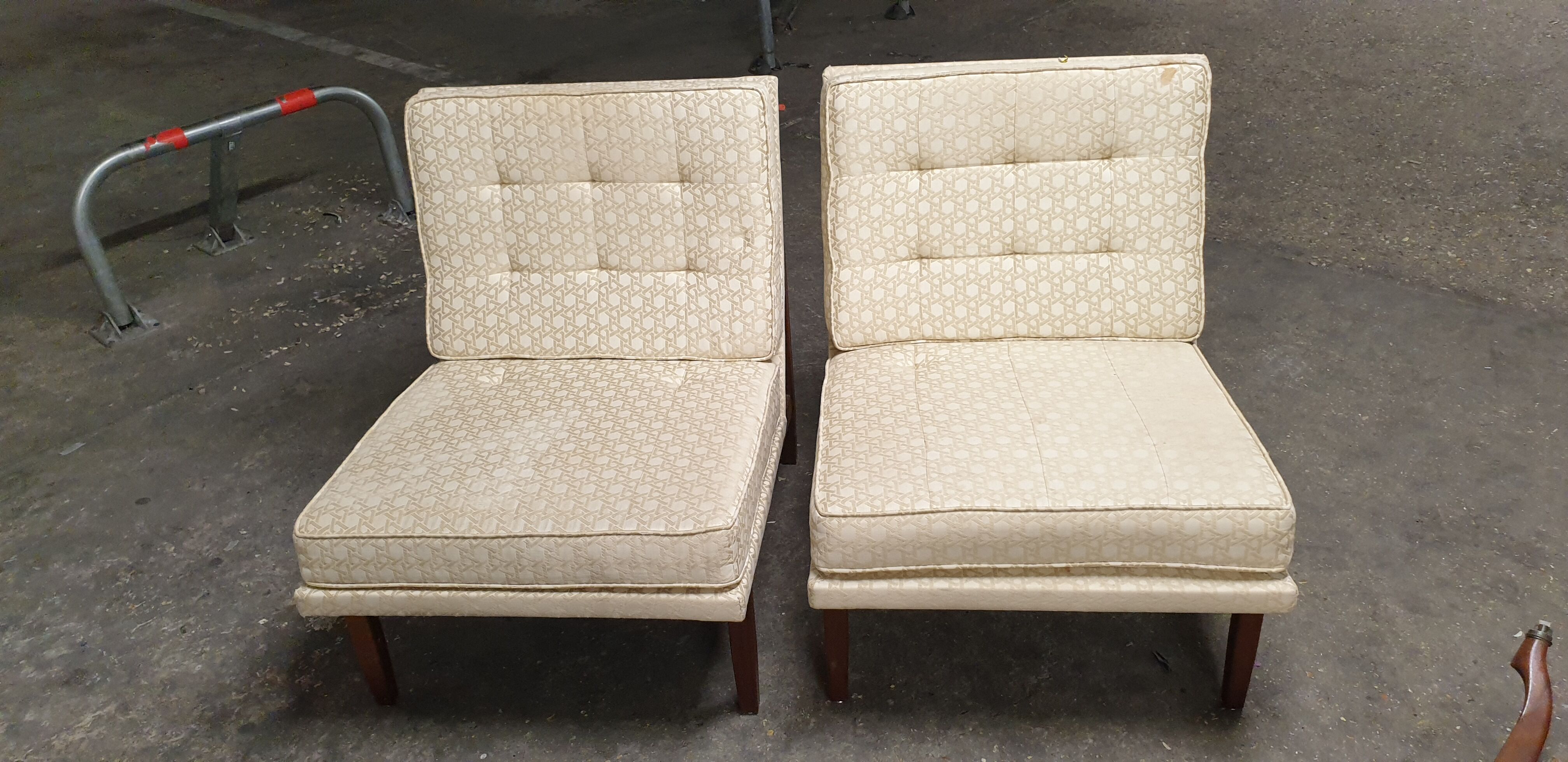 Pair of Scandinavian armchair chairs 60/70