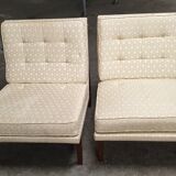 Pair of Scandinavian armchair chairs 60/70