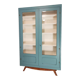 Bibliothèque vintage bleue