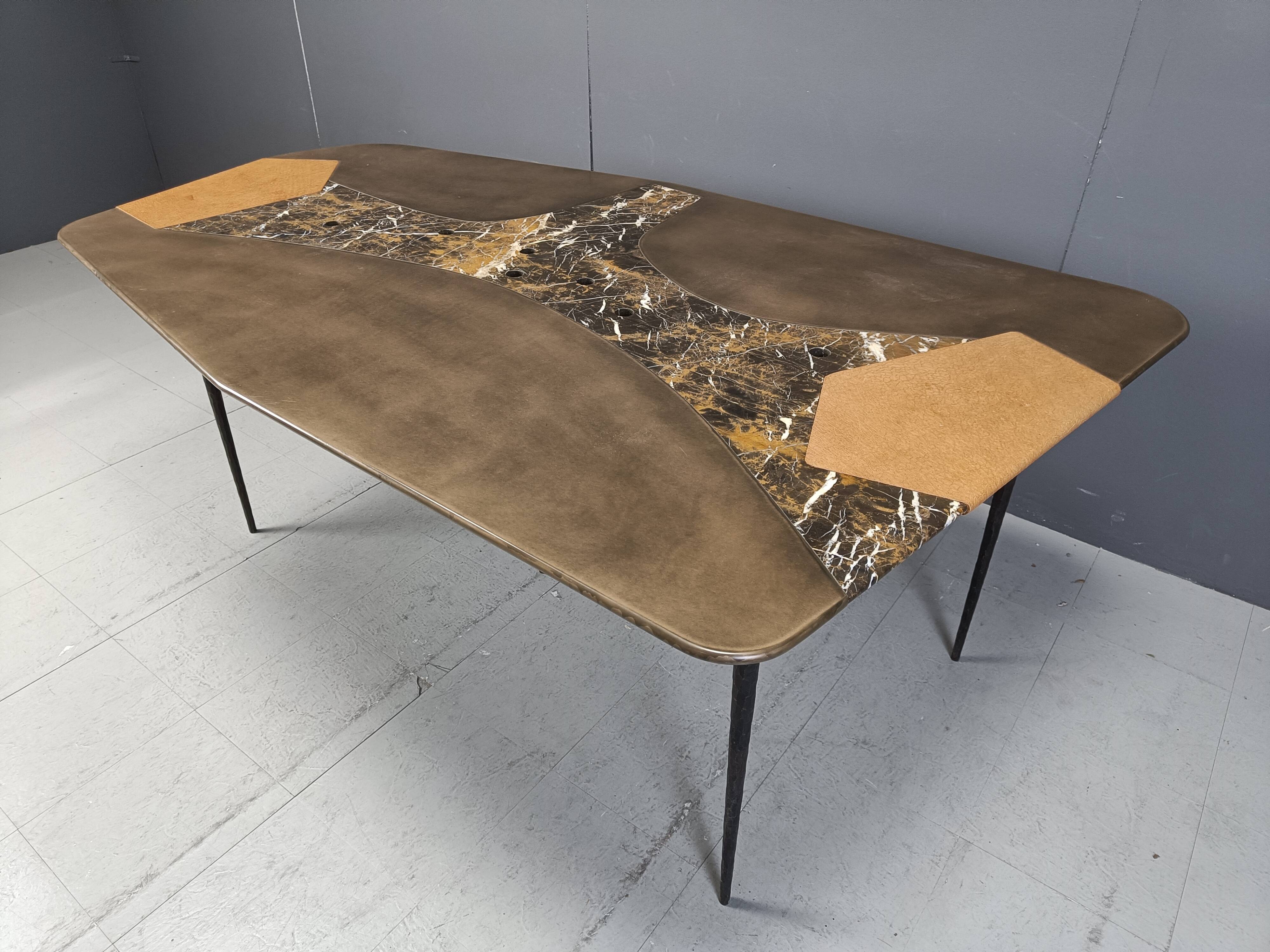 Hand made design dining table, 1990s