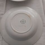 6 assiettes creuses.model capri manufacture Pexonne