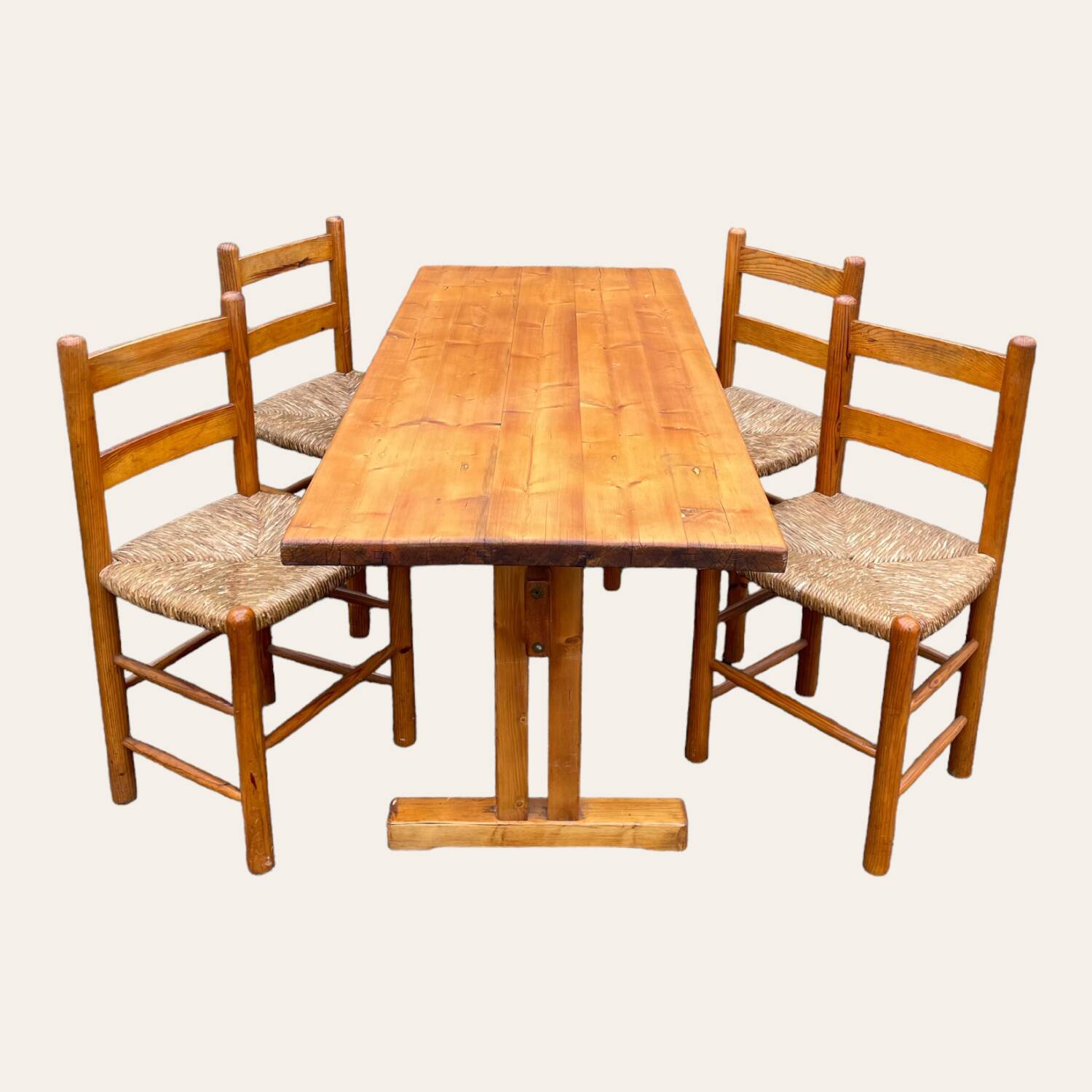 Charlotte Perriand pine table