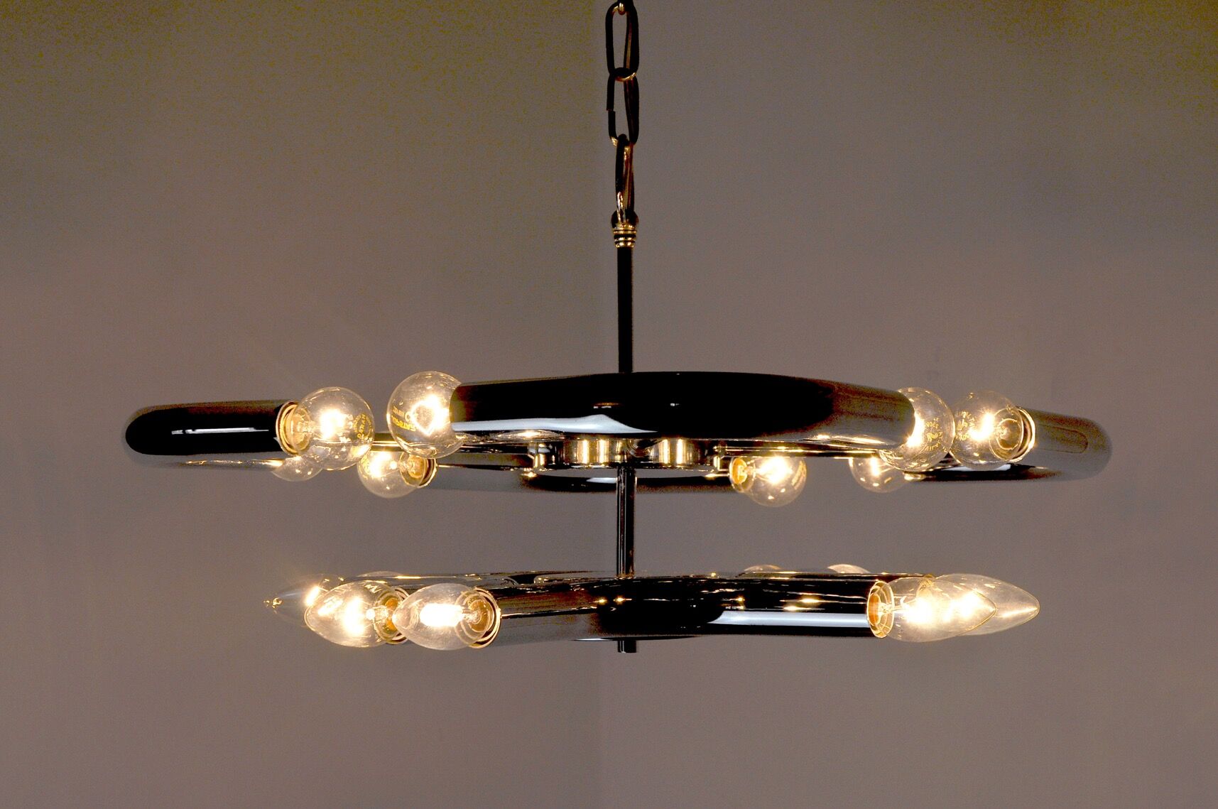 Regency Space-Age chandelier, Italy, 1970