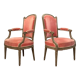 Paire de fauteuils cabriolets d'époque Louis XVI vers 1770