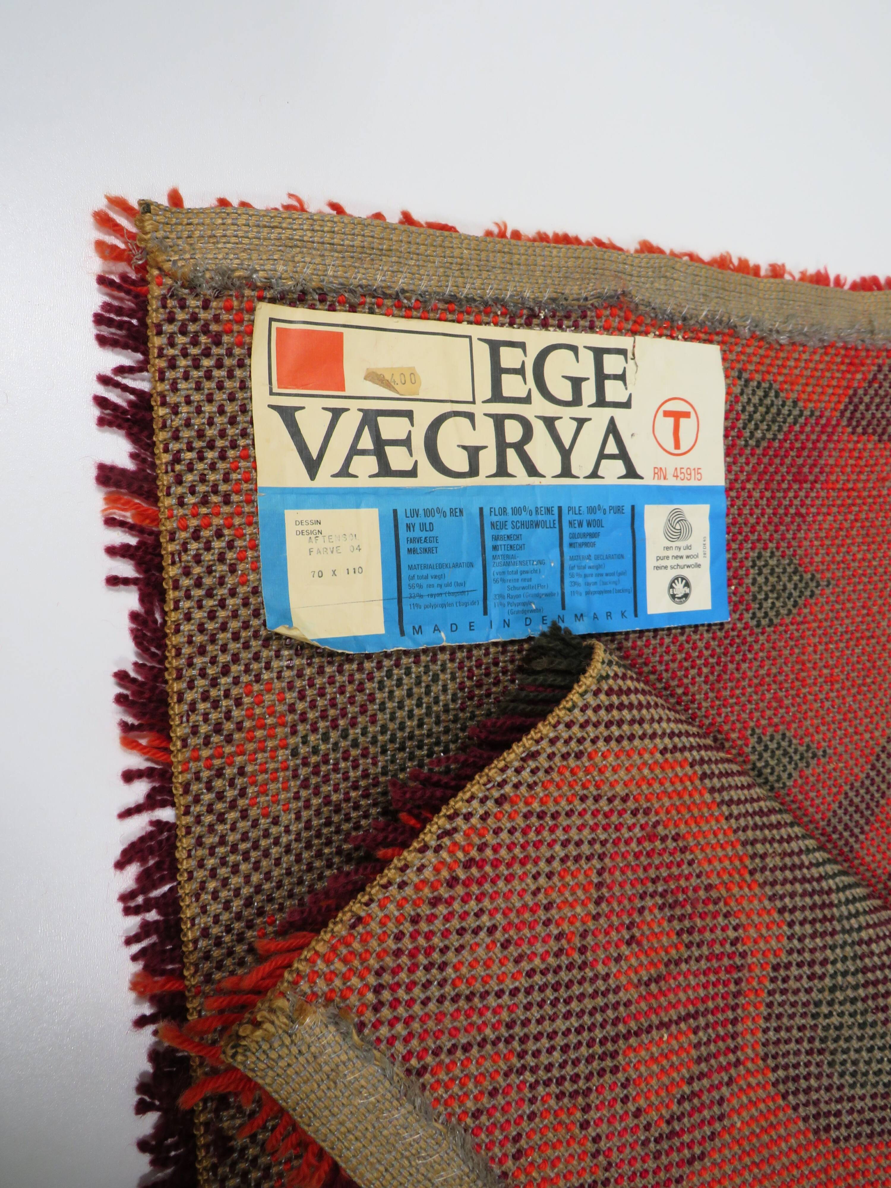 Carpet or Wall Tapestry by Ege Rya, Denmark 1965