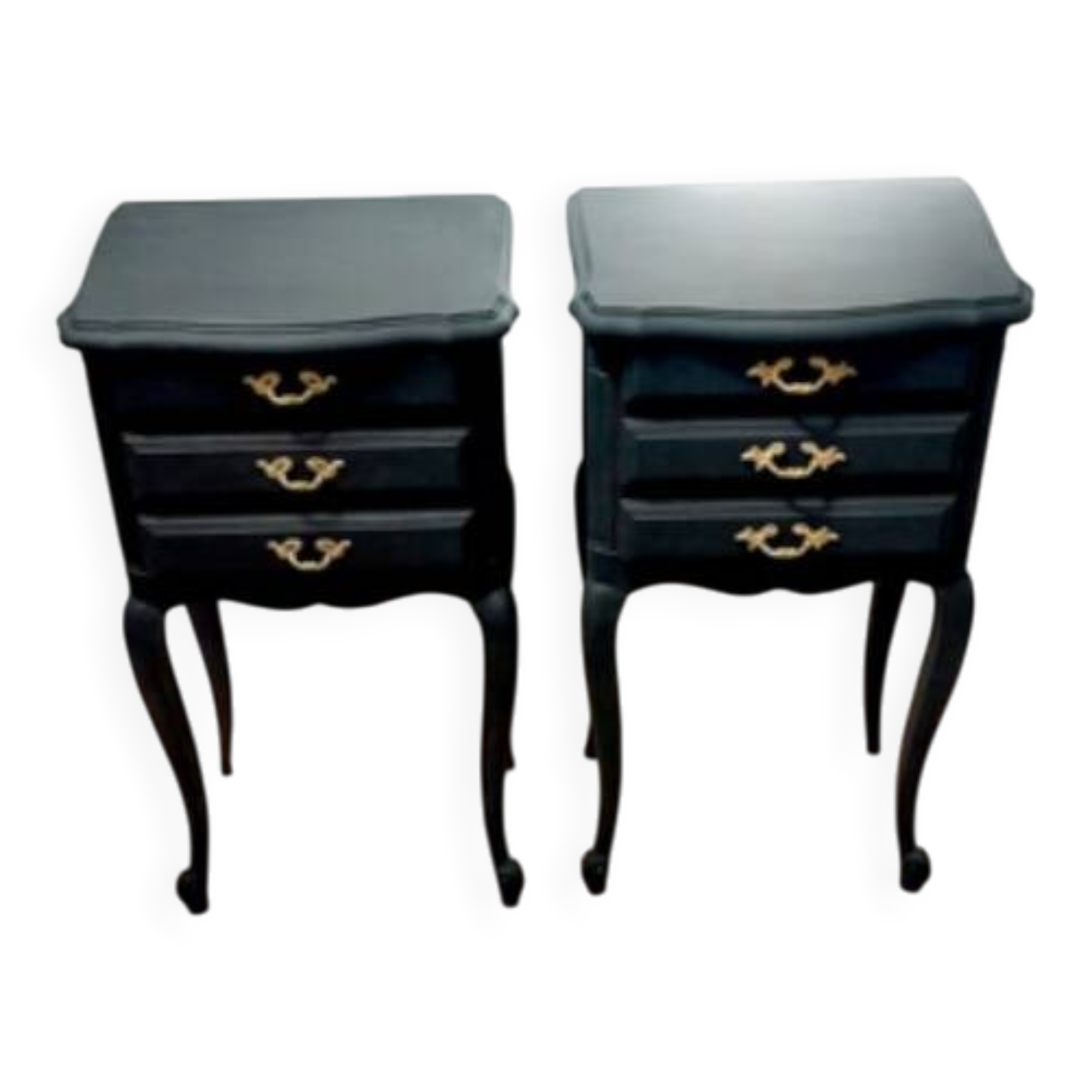 Pair of antique bedside tables