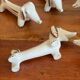 6 Dachshund knife holders