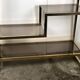 Vintage gold chrome metal Lancel bookcase 1970