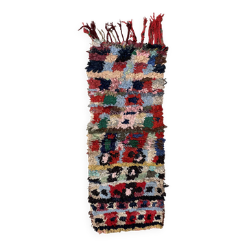 Tapis Berbère Boucherouite - 69 x 176 cm