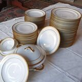 Chastagner Limoges porcelain dinner service, 1930s