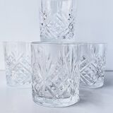 Set of 4 Hollywood Regency Cocktail Whiskey Glasses