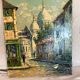 Tableau signé rue parisienne