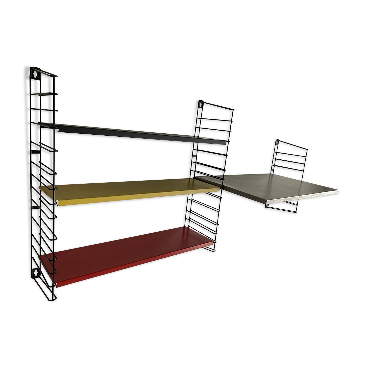 Tomado bookshelves with desk shelf A. Dekker 1960's