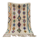 Colorful hand-woven Berber rug, size 150 x 250 cm