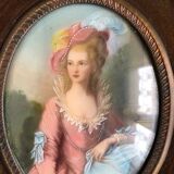 Miniature Napoleon III on ivory