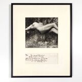 Photography, Lucien Clergue “naked woman under the waterfall”, silver print signed and dated