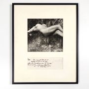 Photography, Lucien Clergue “naked woman under the waterfall”, silver print signed and dated