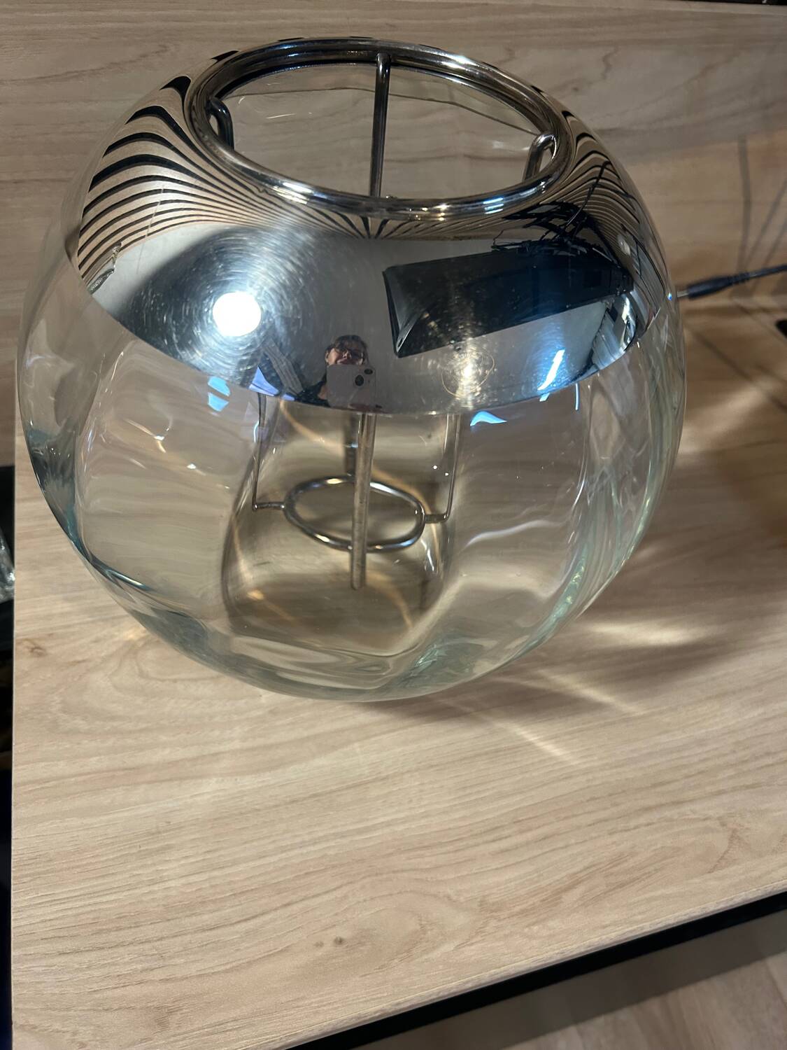 Crystal and silver-plated metal champagne bucket